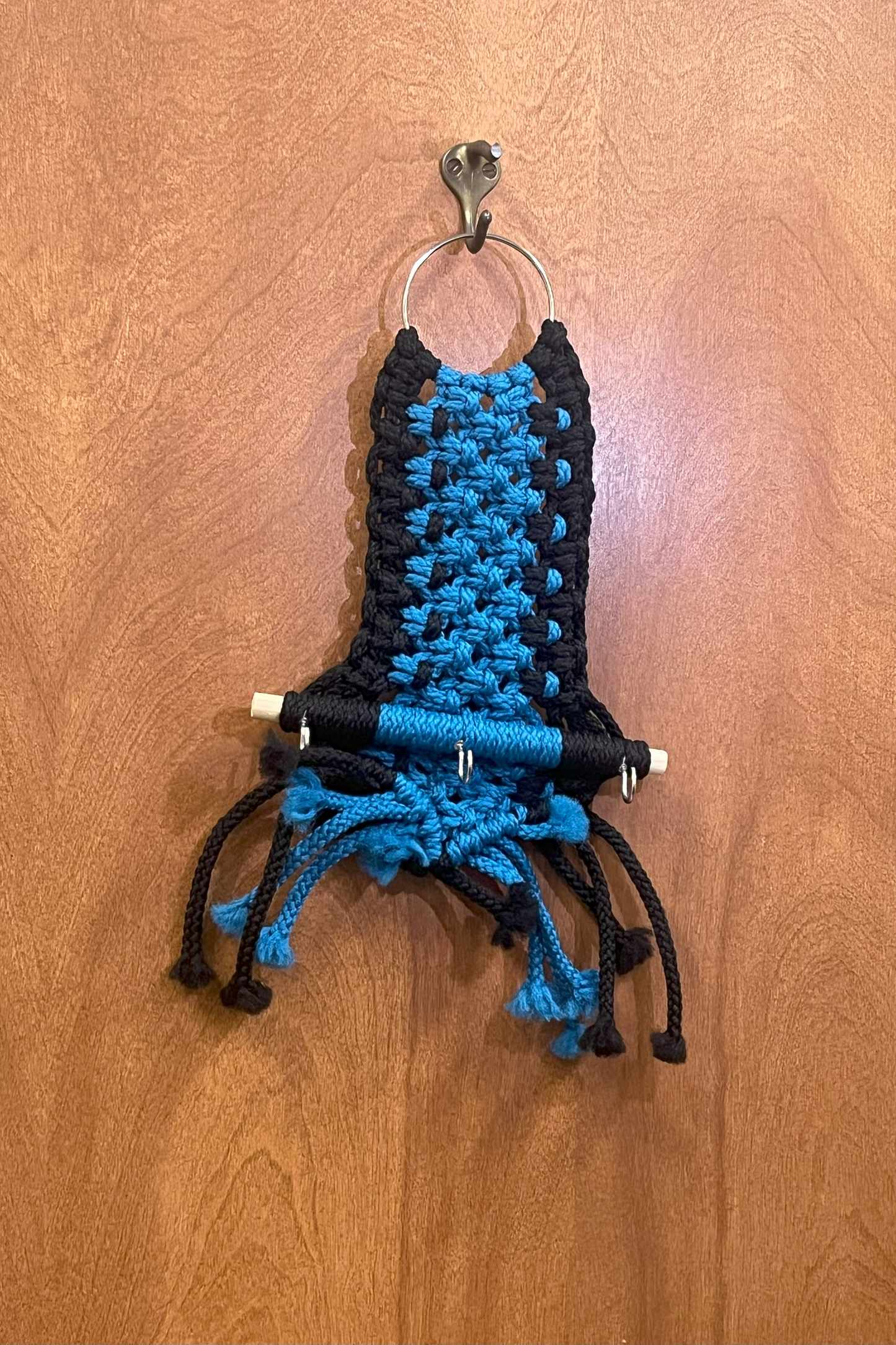 Key Holder: Blue and Black